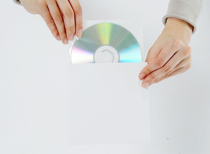 CD紙ジャケット 厚紙製 白 100枚セット